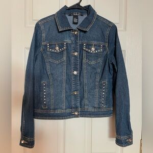 Bedazzled Baccini Jean Jacket